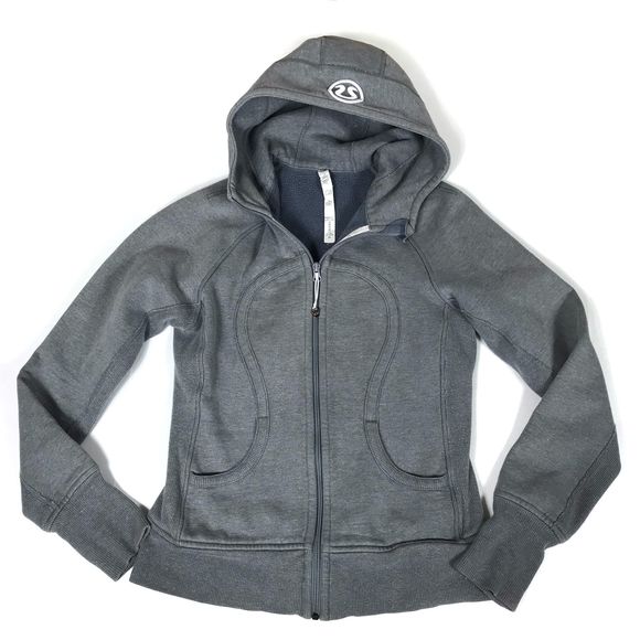 lululemon athletica Jackets & Blazers - Lululemon scuba gray sparkle hoodie jacket